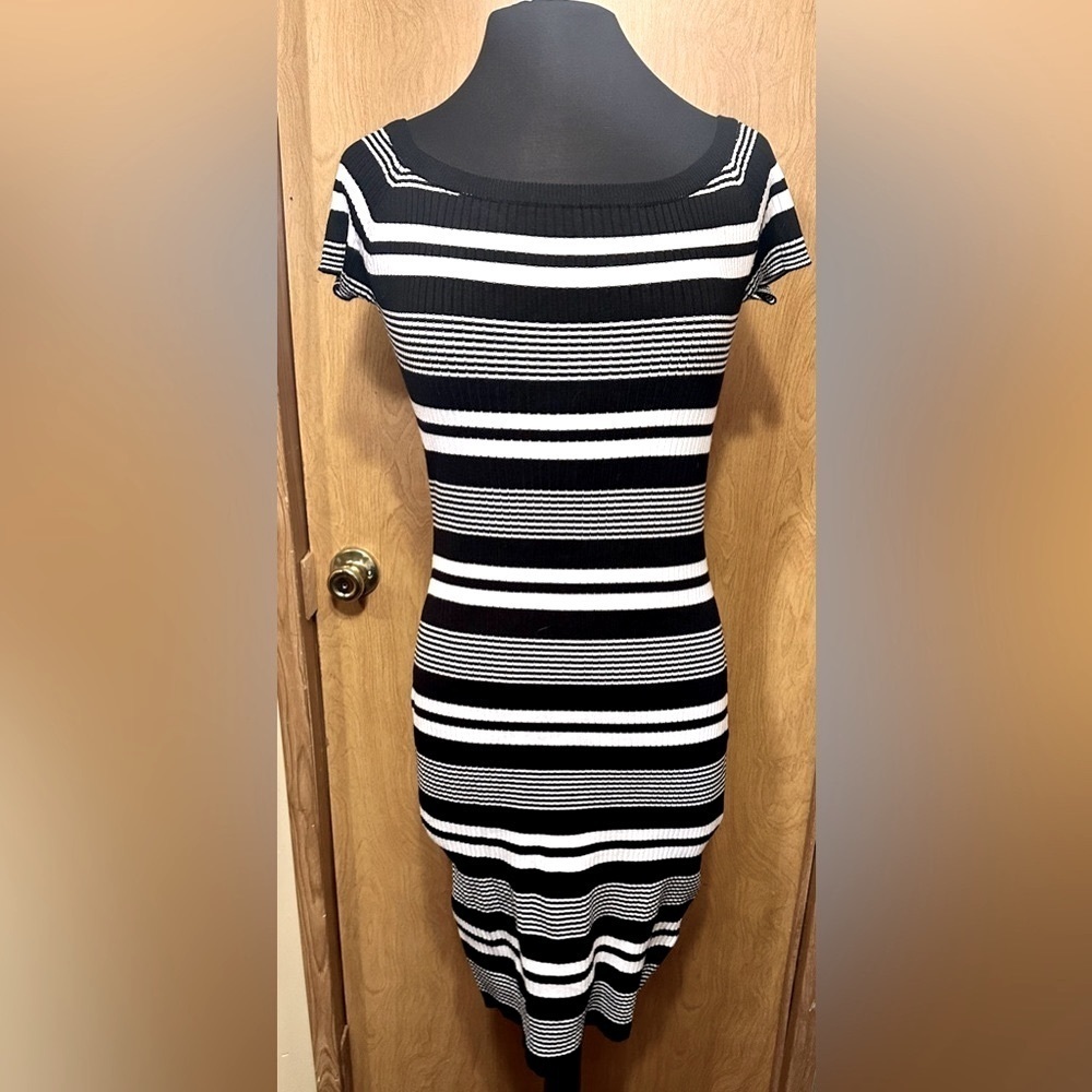 NWT Say What black and white striped sweater dress size extra large - Picture 2 of 7